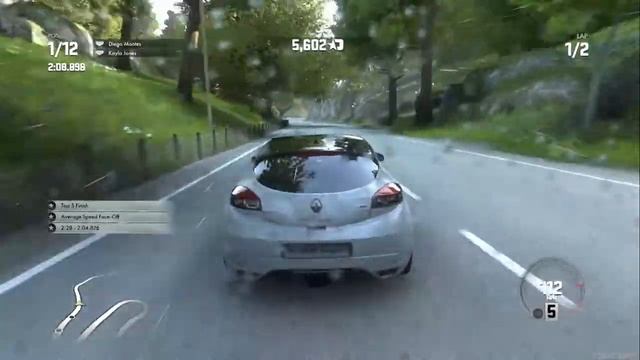 Driveclub -Tour - Allstars 1 - Megane Invitational, Renault Megane R.S. 275 Trophy-R, PS4 gameplay смотреть онлайн