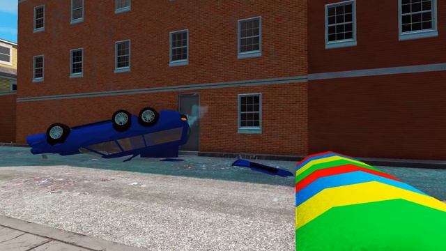 Cars vs Rainbow Speed Bumps RST Games #19 смотреть онлайн