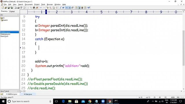 Core Java Online Training in Hindi | Java Tutorial| How to input data using data input string Day 2