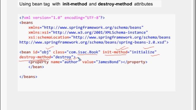 Spring Chapter 5 - With Bean Life Init and Destroy Example смотреть онлайн