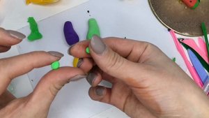 Поделки: Лепим "Овощи" из воздушного пластилина