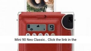 Fujifilm Instax Mini 90 Neo Classic Camera, Instant Film Camera, USA - Red