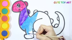 Как нарисовать ДИНОЗАВР | Раскраска для детей