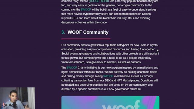 Woof Solana coin (token) - meme + Utility | Potential 775x crypto? смотреть онлайн