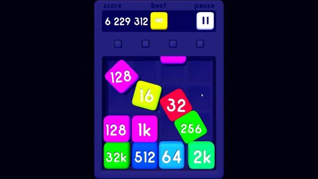 Double Infinity Break Merge blocks Game play on Crazzy Game Time смотреть онлайн