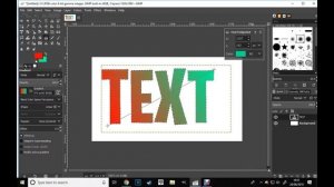 How to gradient text in gimp