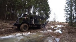 Газ 66 в грязи показывает Характер!!! Рубимся, дороги назад нет!Часть 1