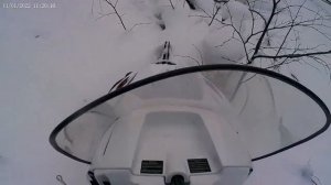 Прогулка в лес на снегоходе Буран 4тд.