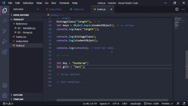 Javascript Tutorial in Tamil - Objects || Become a Full Stack Developer