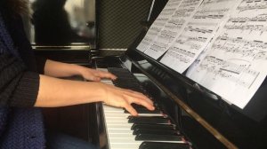 Grieg - Hommage à Chopin / Григ - Памяти Шопена, этюд для фортепиано / Masha Sharova