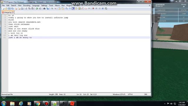 How to install Infinite jump in roblox!!! (Free Installation) смотреть онлайн