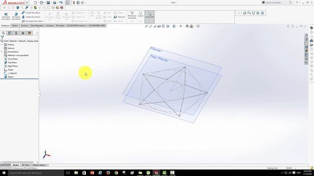 Уроки Solidworks 2016 "Звезда"