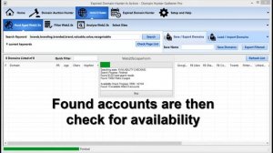 Web2.0 Account Hunter in Action - Domain Hunter Gatherer