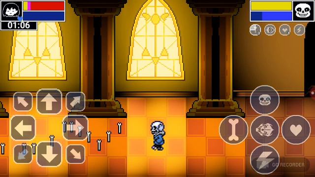 Undertale фанатская игра Санс против Фриск смотреть онлайн