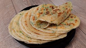 Рецепт вкусных лепешек с зеленью. От таких лепешек будут в восторге все.