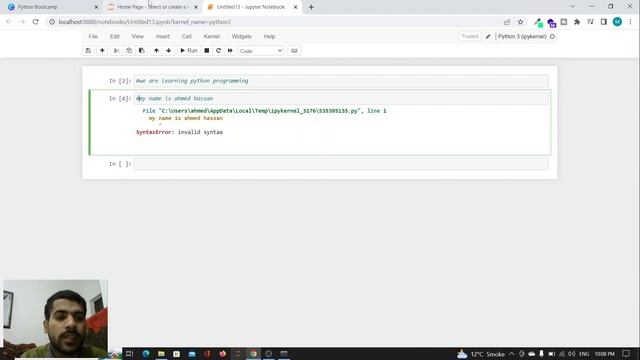 Python Bootcamp For Beginners | Lecture 3 | Python tutorial in Hindi | Learn Python Programming