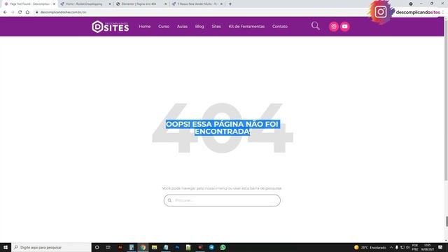 Como criar Página Erro 404 Personalizada com WordPress e Elementor?! [Passo a passo] смотреть онлайн