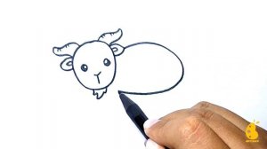 How to Draw Goat | Drawing Goat Easy Step by Step