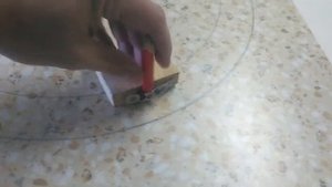 Как легко нарисовать круг для мойки в столешнице