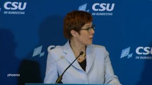 CSU-Klausur: Statements von Alexander Dobrindt und Annegret Kramp-Karrenbauer