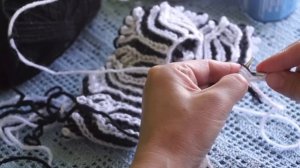 Шапка спицами Бриошь часть1 (brioche hat) (Шапка #11)