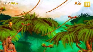 Обезьяна - банановый бандит. Играем в Benji Bananas, весёлая обезьянка игра мультик Для детей