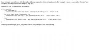 Wordpress: Different stylesheet for different pages not working fully