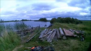 Лен.обл.рыбалка в штормовую погоду.  Онега 25 08 2017 Мегра Панское
