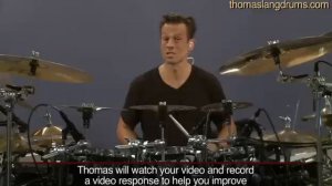 Drummer Thomas Lang Shows How to Play a Double Bass Drum 5-stroke Roll