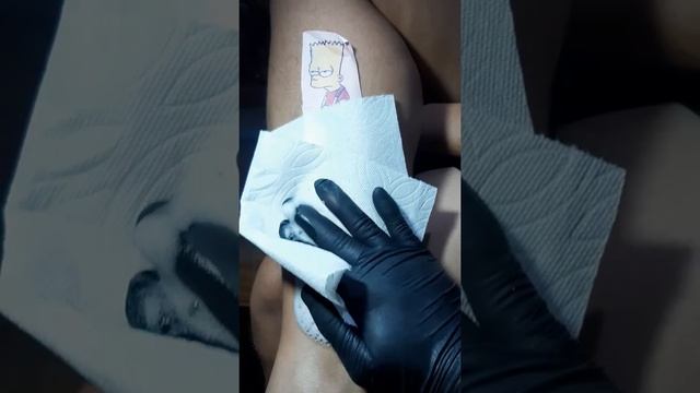 Bart Simpson tattoo