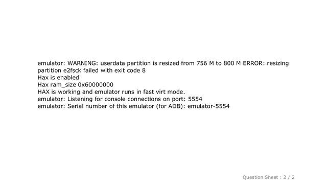 Android : ERROR: resizing partition e2fsck failed with exit code 8 смотреть онлайн