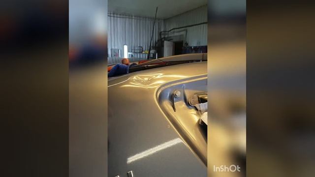 Беспокрасочный ремонт вмятины на крышке багажника Ниссан-Кашкай