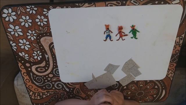 поделка из пластилина три кота