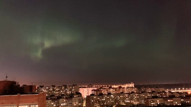 Полярное сияние в Санкт-Петербурге 23.04.2023 смотреть онлайн
