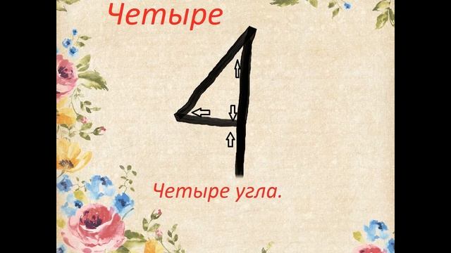 Цифры под углом зрения.Figures and angles.