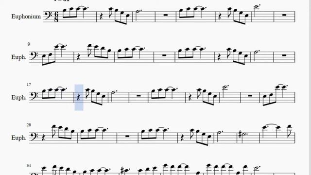 Euphonium Sheet Music: How to play Song of the Ancients (NieR) by Keiichi Okabe смотреть онлайн