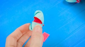 Маленькие 3D бантики Канзаши. Бантики из лент. Мария Калугина.