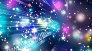 Видеофон разноцветные новогодние звездочки футаж для видео монтажа SD