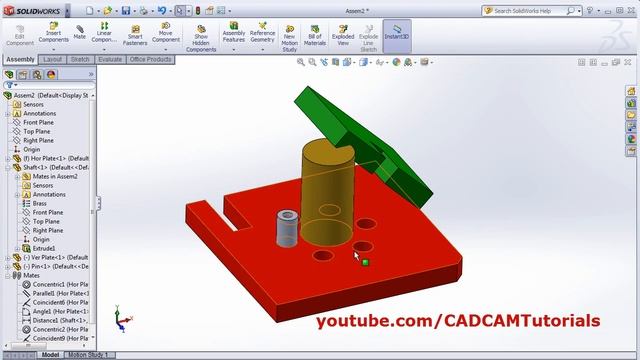 SolidWorks Assembly Tutorial for Beginners - 1 | Basics, Mates, Mirror, Constraints, Exploded View
