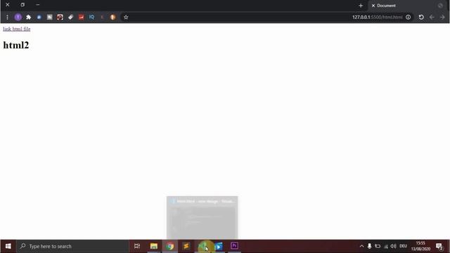 How to link one page to another page in HTML