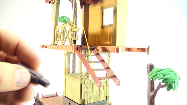Animal Planet Wildlife Tree House Playset - Jungle Treehouse Giant Elephant monkeys - Speed Build