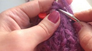 Мастер класс! Простая шапка с двумя отворотами из мохера. Alize Mohair Classic.