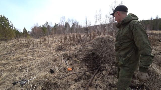 Едем забирать ранее найденые находки. Размыло дорогу. Коп металла. смотреть онлайн