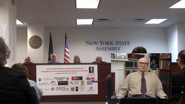 Our 1st Forum of New Americans from ex-USSR (at NY State Assembly, Sept. 18, 2017) - Pavel Litvinov смотреть онлайн