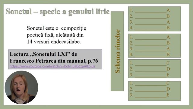Literatura universală; cl X; "Elogierea pasiunilor umane în sonetele lui Francesco Petrarca" смотреть онлайн