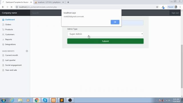 Online Job Portal Project In PHP - Php Project Tutorial (Hindi) - 7