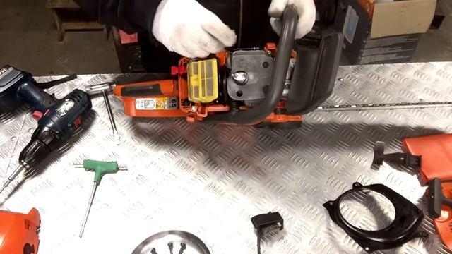 Husqvarna 450 ll, нюанс при замене модуля зажигания. смотреть онлайн