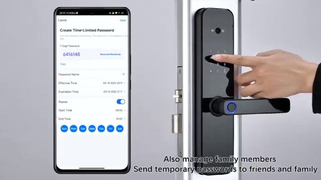 ??XSDTS Tuya Wi-Fi цифровой электронный умный дверной замок с биометрической камерой??