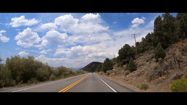Scenic Highway 395 Through California 4K | Sierra Nevada Mountains Scenic Drive | Desert Relaxation