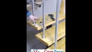 Лестничные ограждения из хромированной трубы